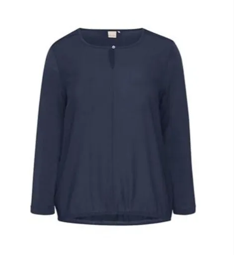 Simple wish plain Navy top