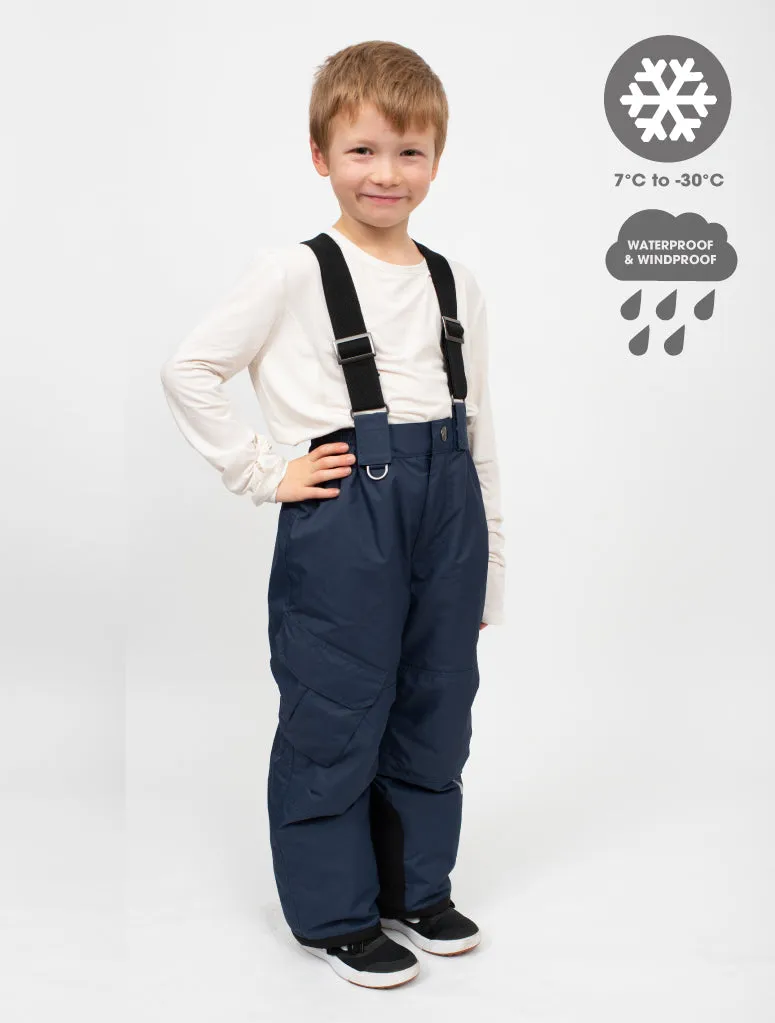 Snowrider Convertible Ski Overalls - Navy 2024