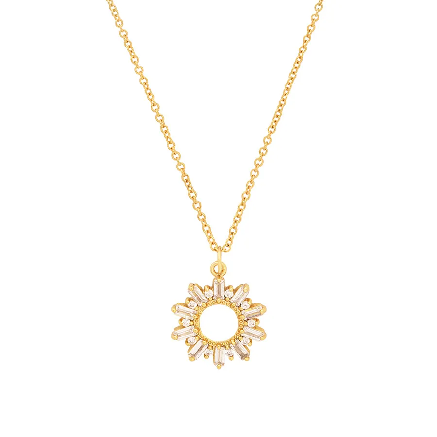 Sunseeker Baguette Gold Necklace