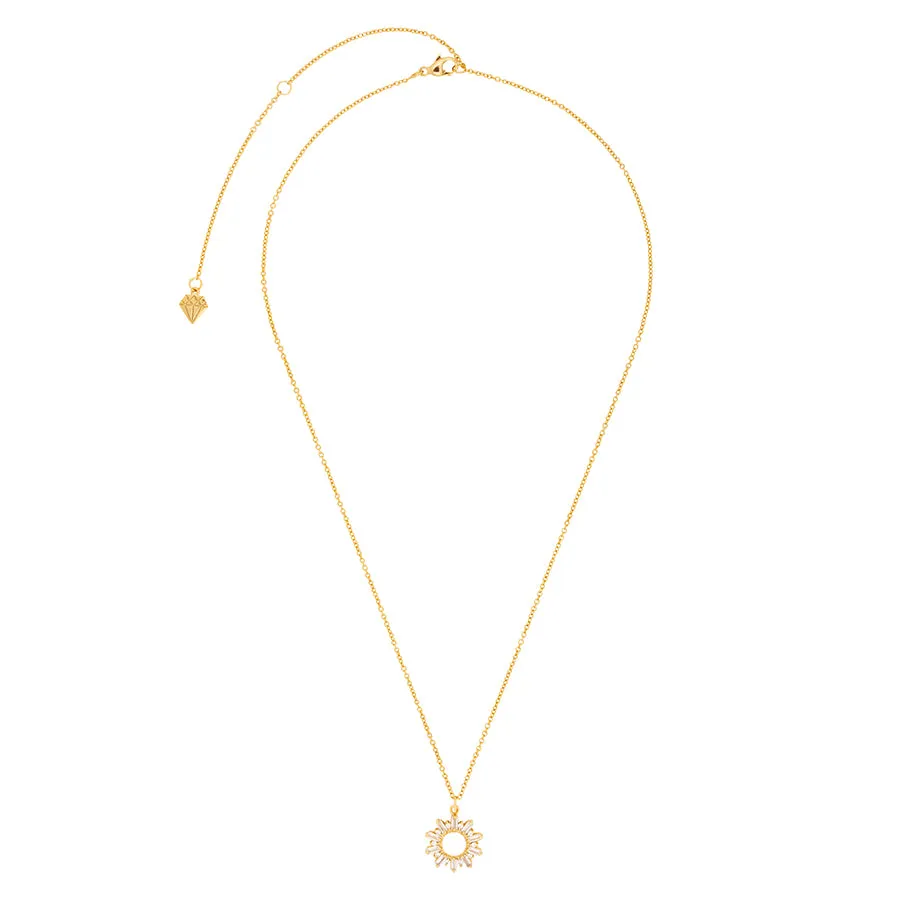 Sunseeker Baguette Gold Necklace