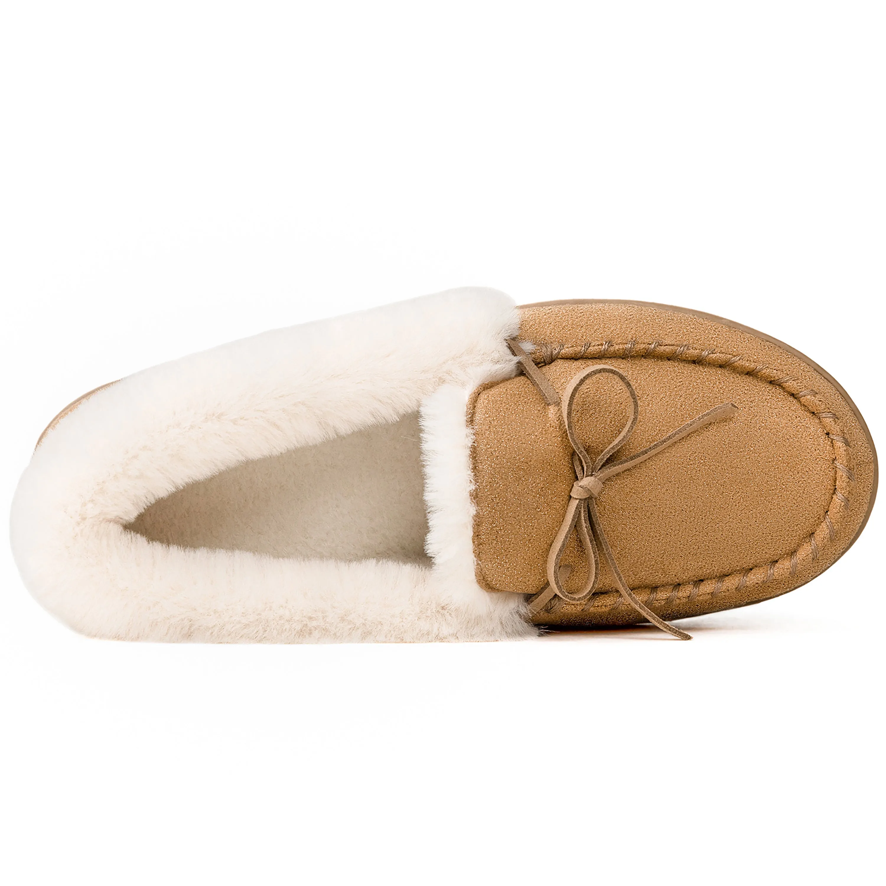 Women's Caroline Glittered Moccasin Slipper