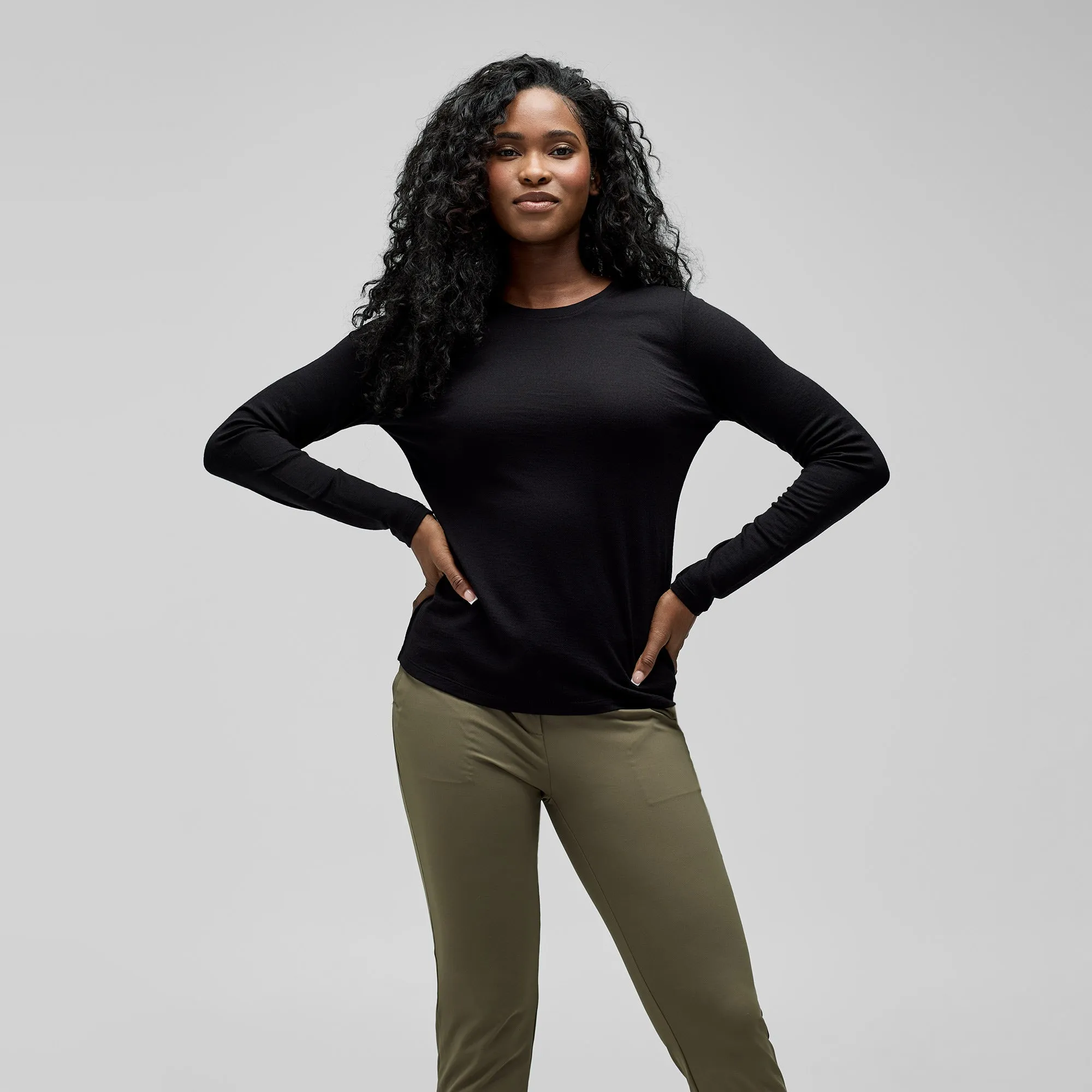 Women's Long Sleeve Merino Crew