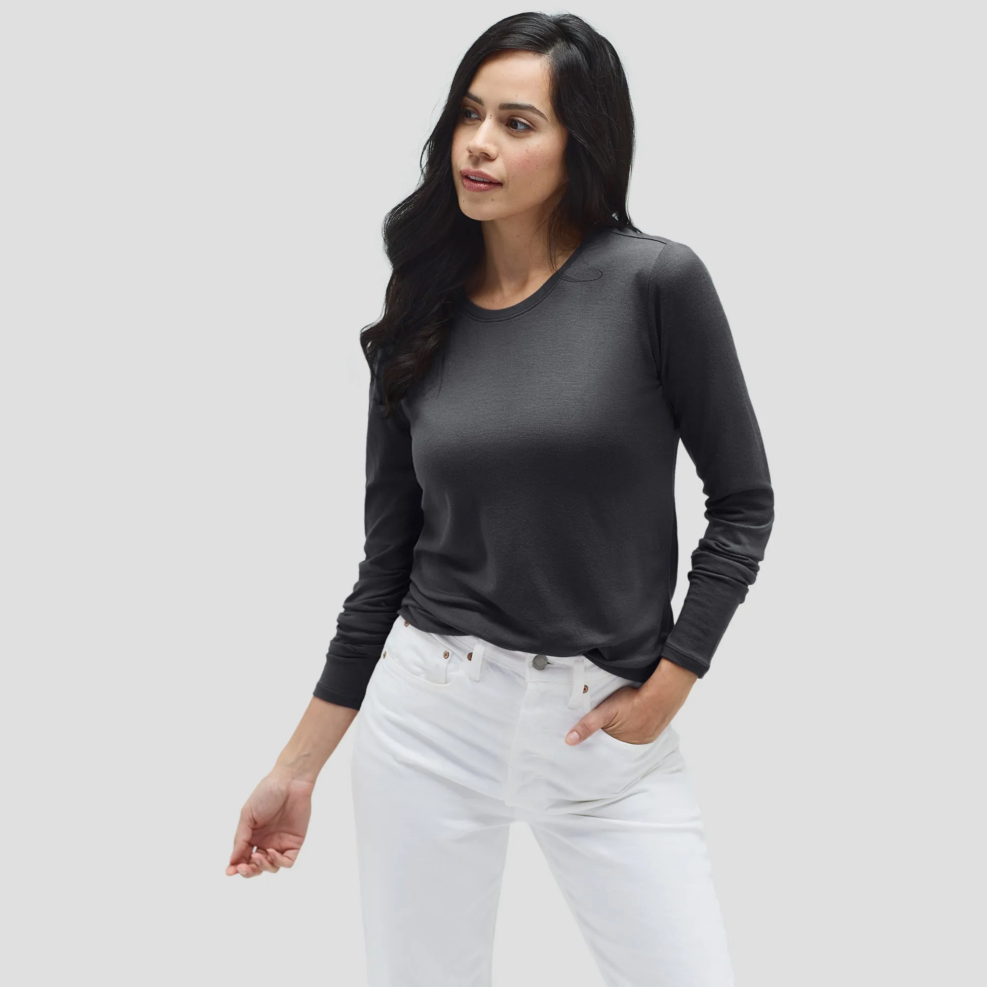 Women's Long Sleeve Merino Crew