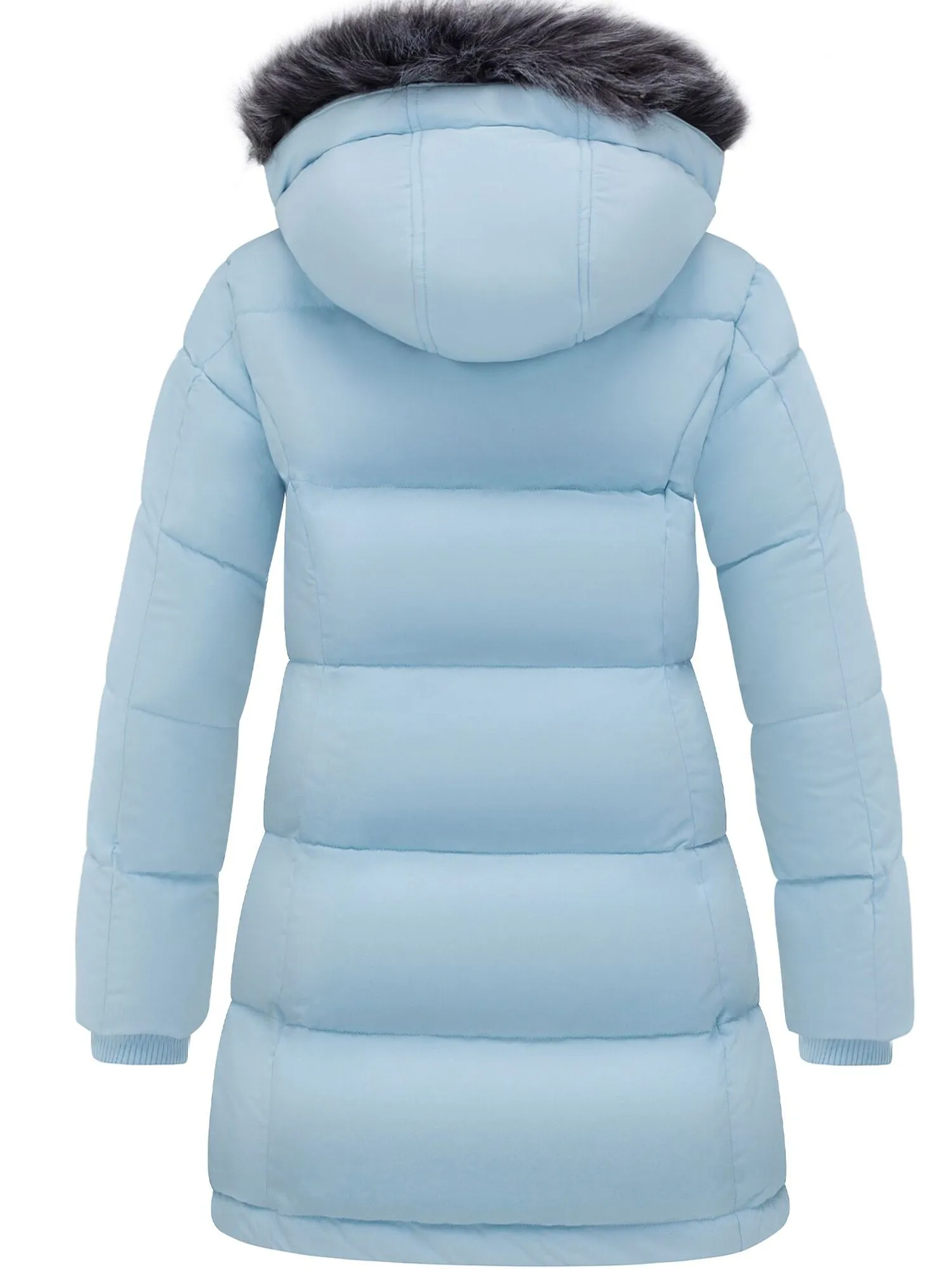 ZSHOW Girls' Winter Coat Warm Winter Parka Jacket Removable Hooded Insulated Puffer Jacket